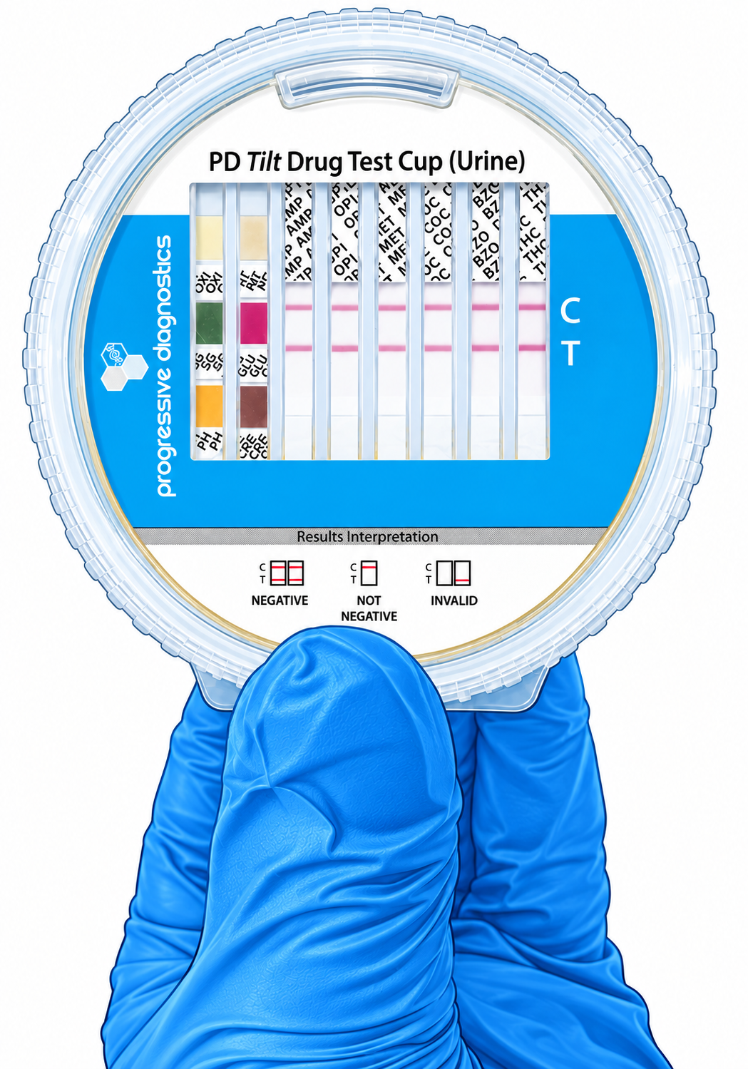 PD Tilt Drug Test Cup (Urine) - AS/NZS 4308:2023
